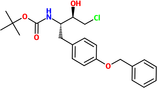 MC095051 tBu (2S,3R)-1-(4-(BnO)Ph)-4-Cl-3-OH-butan-2-ylcarbamate (图片) MC095051 tBu (2S,3R)-1-(4-(BnO)Ph)-4-Cl-3-OH-butan-2-ylcarbamate